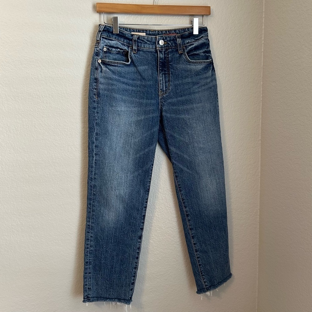 Pilcro x Anthropologie The Vintage Straight High Waisted Jeans, Size 27 Petite